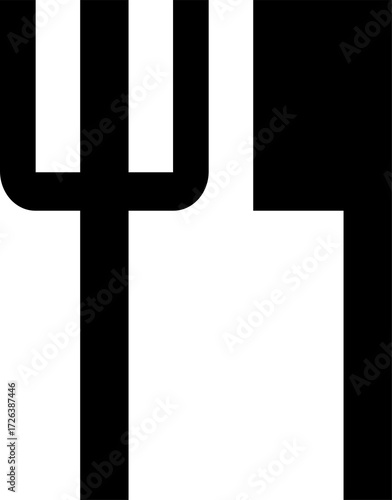 black cooking utensil icon illustration