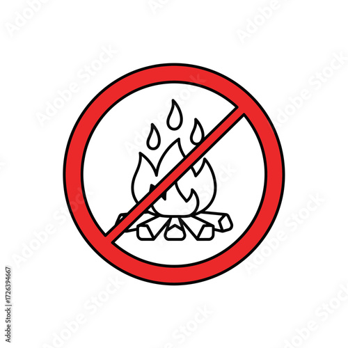 Do Not Dispose of Trash icon indicating prohibited waste disposal and environmental protection