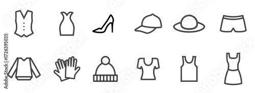 set of fashion clothes png