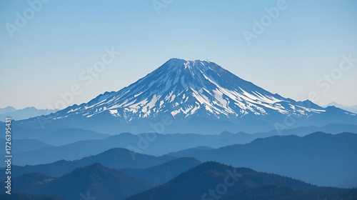 Wallpaper Mural Mt. Shasta - Large stratovolcano in pacific northwest United States. Torontodigital.ca