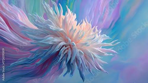 Abstract colorful floral design