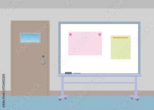  Apartment Entrance Bulletin Board with Manager’s Office Door
