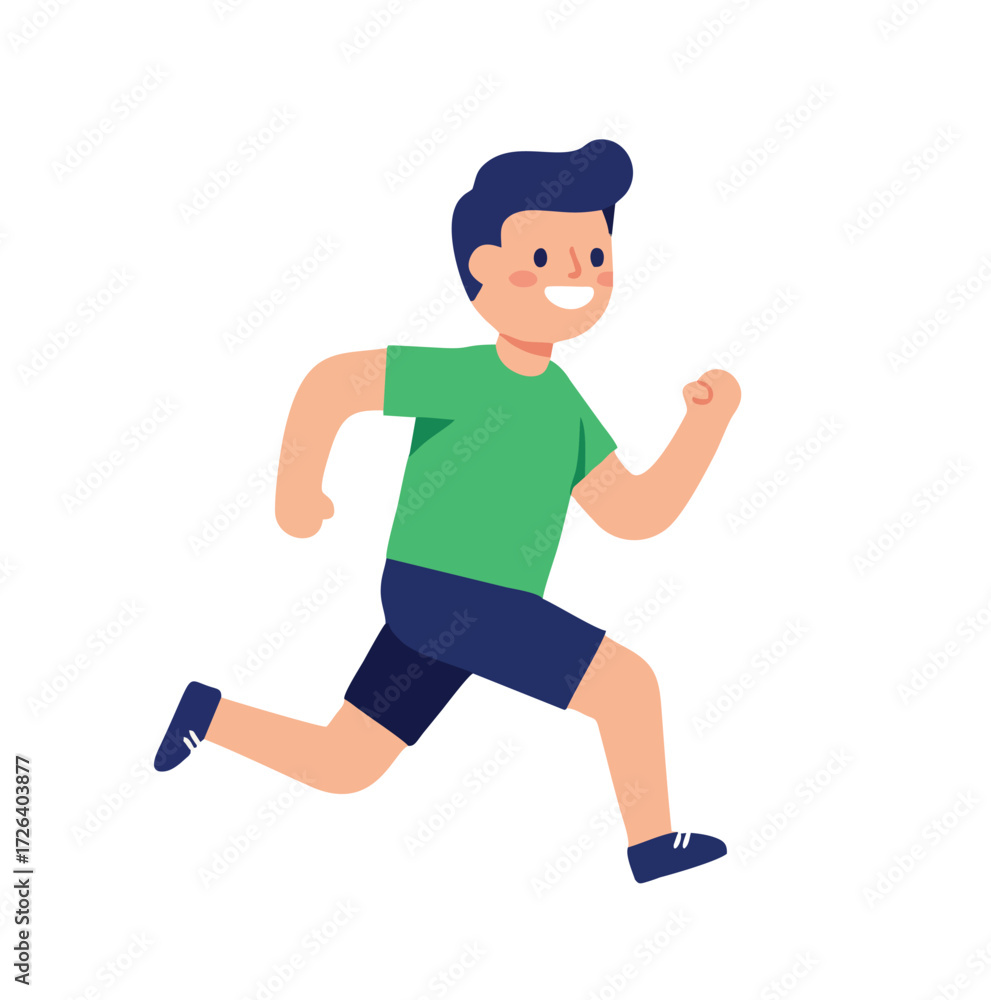Obraz premium running man vector