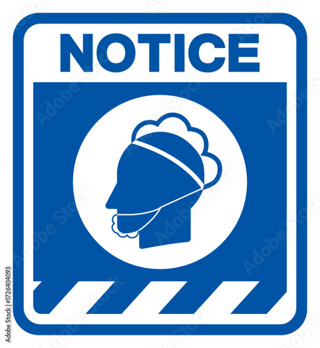 Notice Wear Foot Protection Symbol Sign,Vector Illustration, Isolated On White Background Label. EPS10