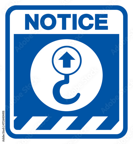 Notice Lift Point Right Symbol Sign,Vector Illustration, Isolated On White Background Label.EPS10
