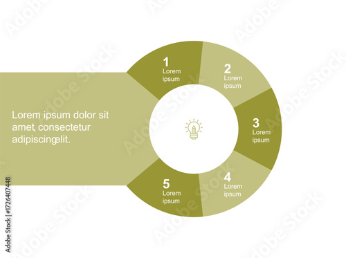 Vector infographic template illustrating a modern business process workflow. This flat design diagram features step-by-step processes with icons, arrows, and text placeholders.16
