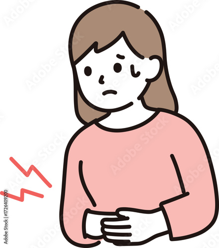 abdominal pain female svgrepo com