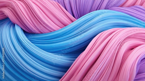 Abstract colorful swirling fabric design