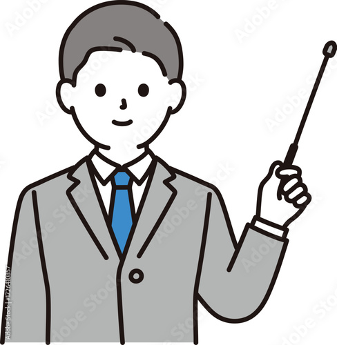 business person explaining left hand svgrepo com