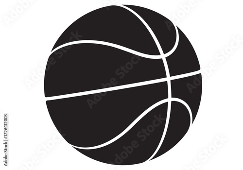 classic basketball ball sport equipment solid or symbol icon