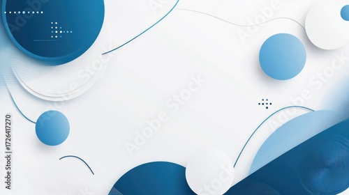 Modern Corporate Retirement Banner - minimalist design, blue and white color scheme, geometric shapes, clean fonts