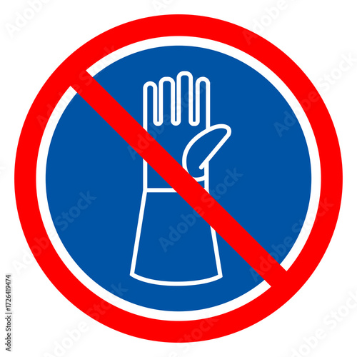 Wear Gloves Protection Symbol Sign ,Vector Illustration, Isolate On White Background Label. EPS10