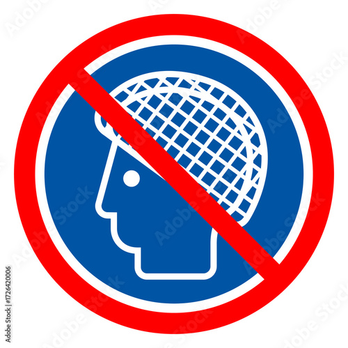 Wear Hair Net Symbol Sign, Vector Illustration, Isolate On White Background Label. EPS10