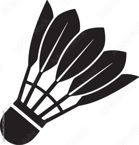 Badminton Shuttlecock Silhouette & Sports Logo