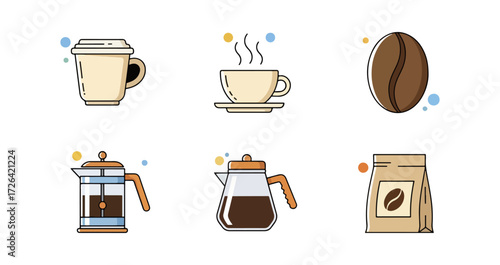 Coffee brewing equipment and beans