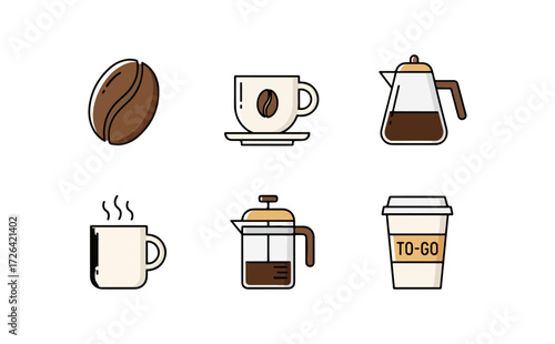 Coffee brewing methods collection