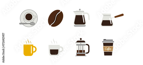 Coffee brewing methods collection