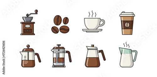Coffee making equipment collection