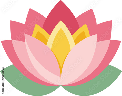 Vibrant lotus flower blooming symbolizing purity peace and spiritual enlightenment nature art