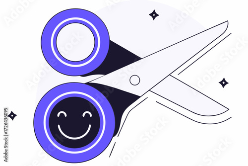 scissors cutting paper