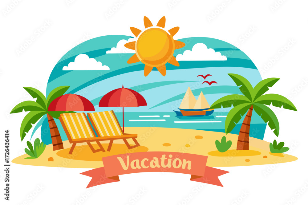 Obraz premium summer beach background