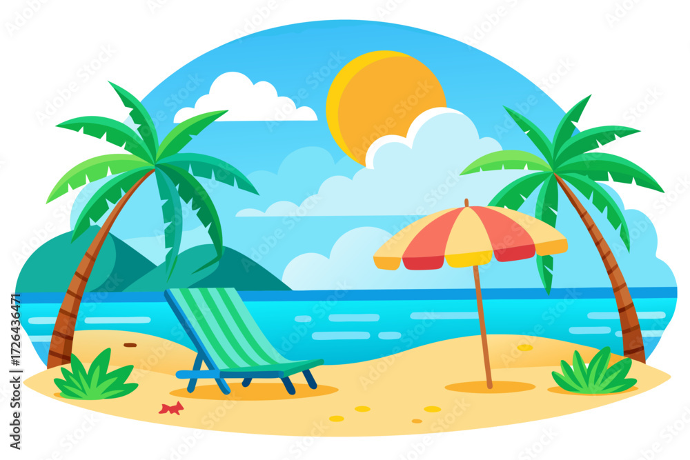 Obraz premium tropical beach background