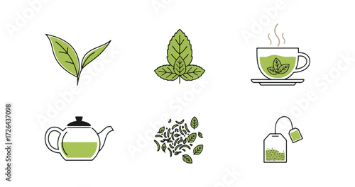 Tea elements collection