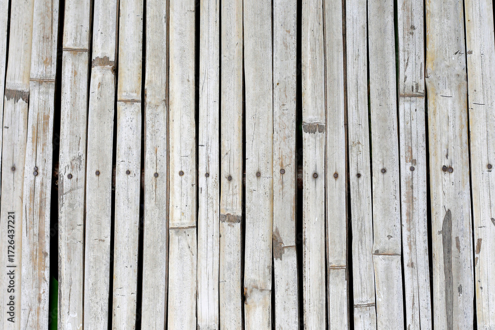 Fototapeta premium Pathway made from aligned bamboo stems
