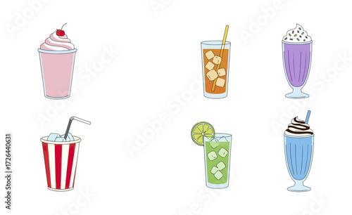 Various refreshing beverages