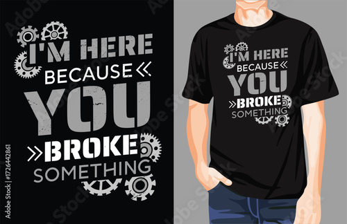 Mechanic t-shirt design