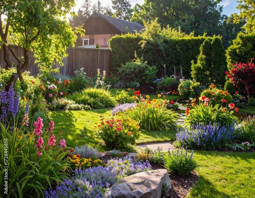 Lush Landscaped Yard 