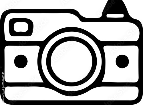 Camera Icon in Flat Style – Photo Camera Vector Illustration
