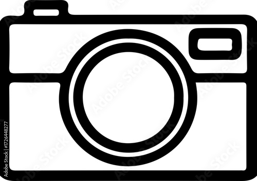 Camera Icon in Flat Style – Photo Camera Vector Illustration