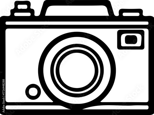 Camera Icon in Flat Style – Photo Camera Vector Illustration