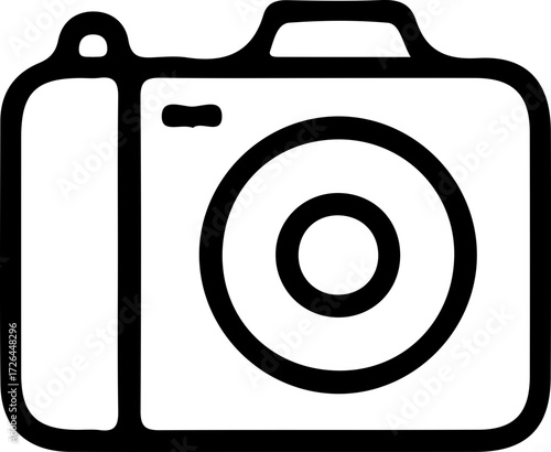 Camera Icon in Flat Style – Photo Camera Vector Illustration
