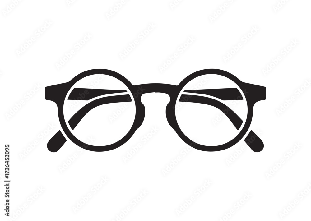 Fototapeta premium Round glasses line art vector