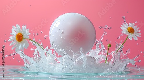 easter eggs and flowers