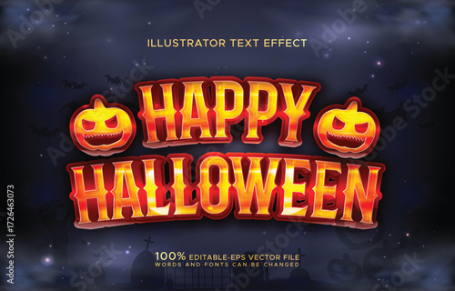happy halloween background text design	

