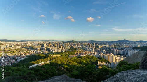 Wallpaper Mural south korea, seoul city and  seoul sky, night view, lotte tower, night view city, seoul city, night lights, outdoor, sunrise, namhansanseong fortress, namhansanseong, seoul south korea, korean, metrop Torontodigital.ca