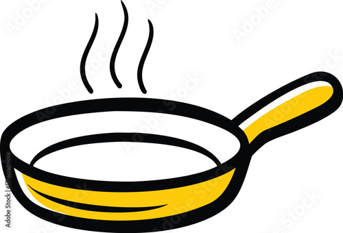 frying pan silhouette on white background (1).eps