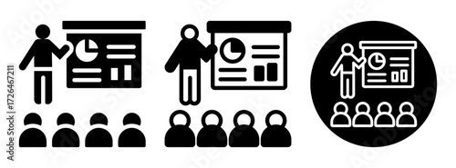 Presentation Icon Collection Glyph & Mixed Style