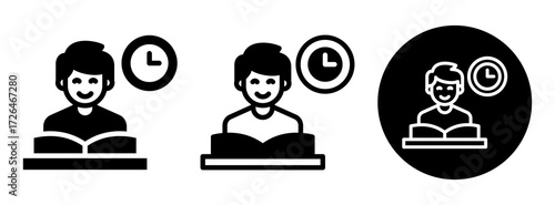 Study Icon Collection Glyph & Mixed Style