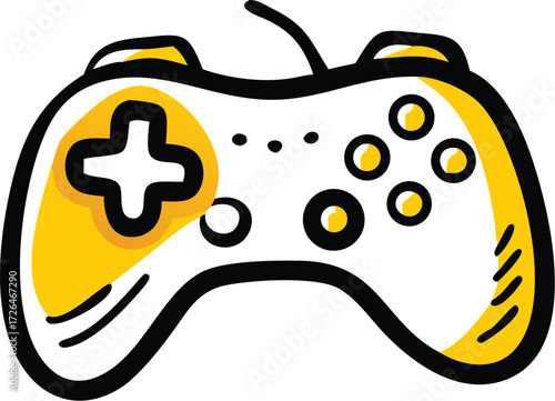 game controller vector illustration on white backg.eps