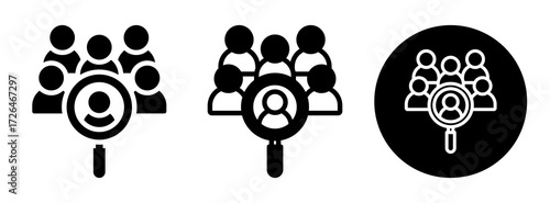 Hiring Icon Collection Glyph & Mixed Style
