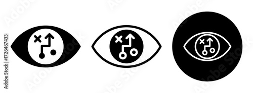 Vision Strategy Icon Collection Glyph & Mixed Style