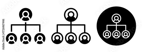 Hierarchy Icon Collection Glyph & Mixed Style