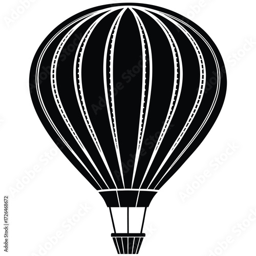hot air balloon vector illustration on white backg (1).eps