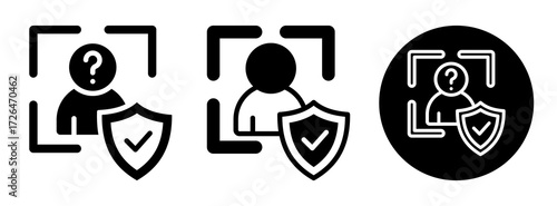 Anonymization Icon Collection Glyph & Mixed Style