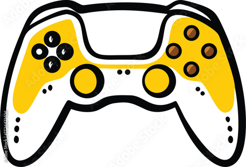 modern gaming controller with rgb glow  isolated o (1).eps