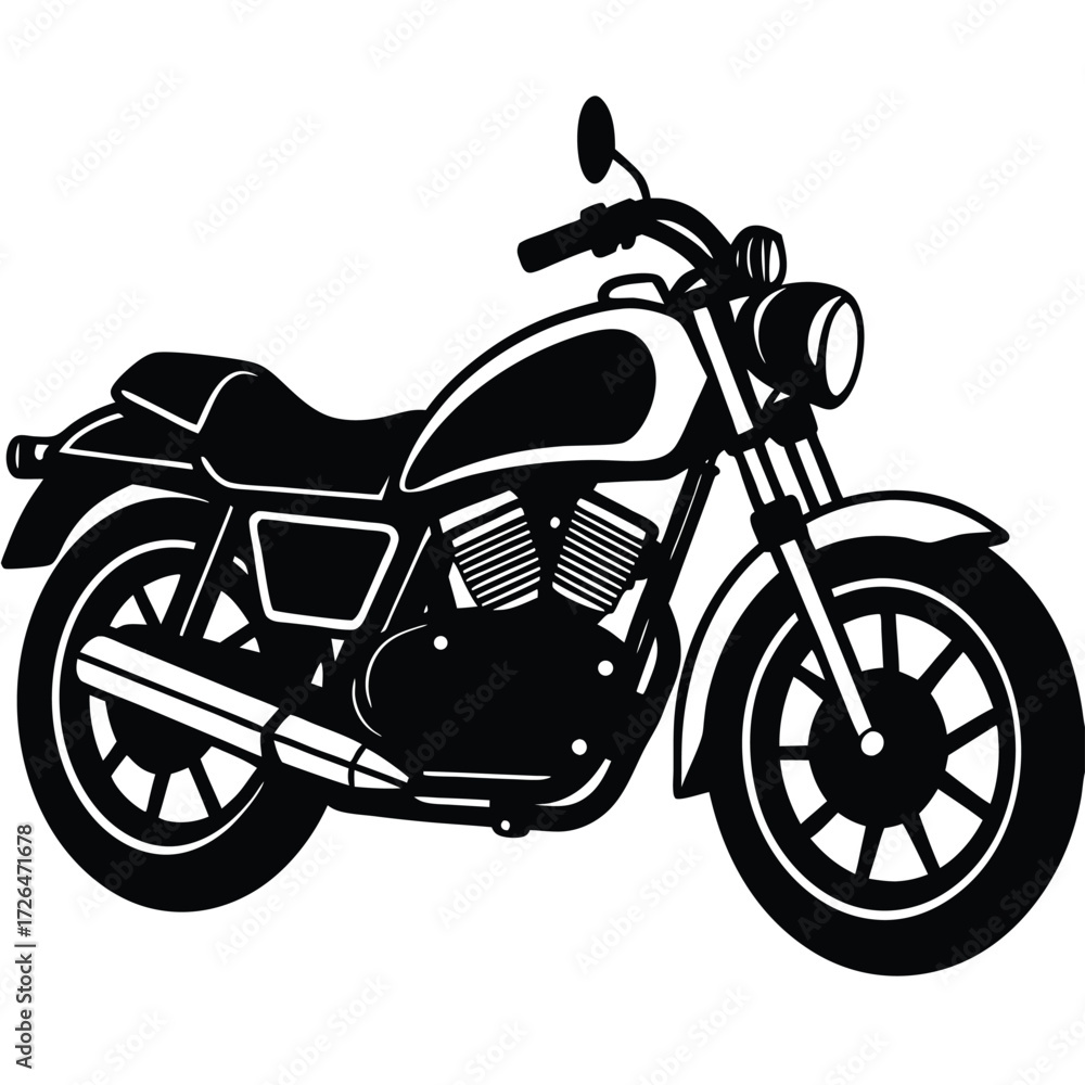 Obraz premium motorcycle vector illustration on white background (1).eps